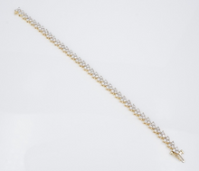 Unique 14k Natural Diamond Tennis Bracelet 6ctw Yellow Gold 7.5" BG893