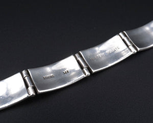 Navajo Sterling Silver 14k Gold Panel Bracelet Herbert Begaye 6.75" BS2870