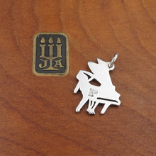 James Avery Flat Grand Piano Charm Sterling Silver Music 7/8" Uncut CHS1769