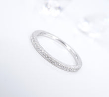 Gabriel & Co. 3/4 Eternity Diamond Band Ring 14k White Gold Sz 7.75 RG4319