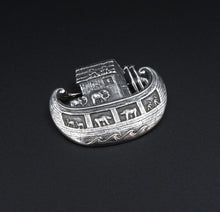 James Avery Noah's Ark Pin Brooch Sterling Silver 1.3" Animals Retired OS615