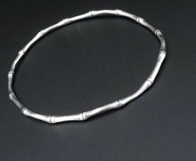 James Avery Bamboo Bangle Bracelet Sterling Silver Rare Retired 7.75" BS2594