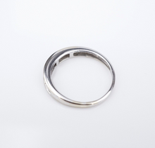 14k White Gold 1/2 ct Princess Diamond Half Eternity Band Ring Sz 6.5 RG3888