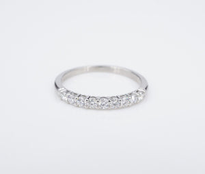 Tiffany Diamond Forever Band Ring in Platinum 2.2 mm Size 6.75 $4000 RG4058