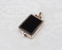 Antique Mourning Locket 10k Rose Gold Intaglio Likely Haunted Fob 1.25" PG1813