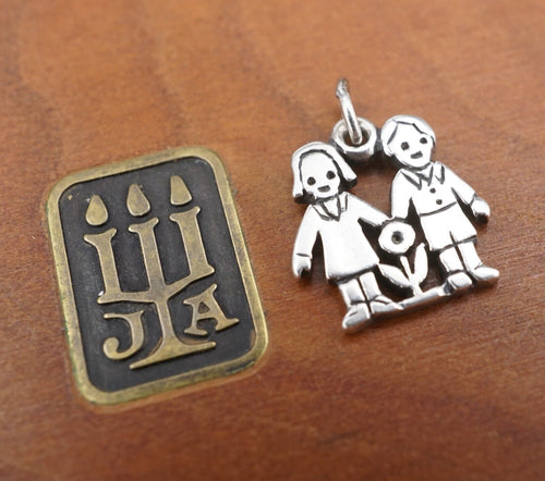 James Avery Charm Girl Boy Flower 