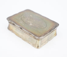 Antique Sterling Silver Pill Box British London 1802 George III Trinket M1833