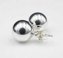 Classic Sterling Silver 10mm Ball Stud Earrings Free Shipping HardWear ES1719