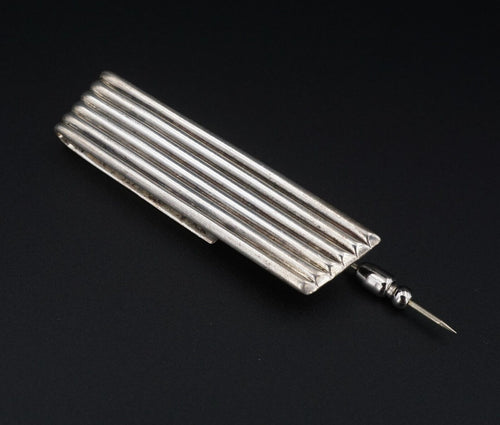 Mignon Faget Sterling Silver Colonnade Collection Pin Brooch 2.25