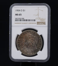 1904-O Morgan $1 Dollar Silver Dollar Coin NGC MS65 Toned CN464