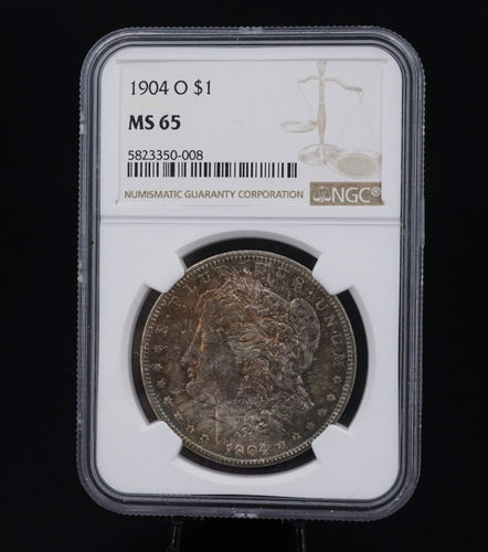 1904-O Morgan $1 Dollar Silver Dollar Coin NGC MS65 Toned CN464