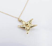 Tiffany & Co Elsa Peretti Starfish Necklace 18k Gold Pendant 16" 0.8mm NG1557