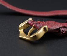 Vintage Cartier Paris Brown Leather Strap 17mm w/ 18k Buckle Free Shipping W899