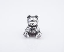 Vintage Teddy Bear Slide Charm 3D Sterling Silver Petite CHS1673