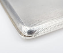 British Cigarette Case Sterling Silver 1936 Mappin & Webb Intact Elastic M1839