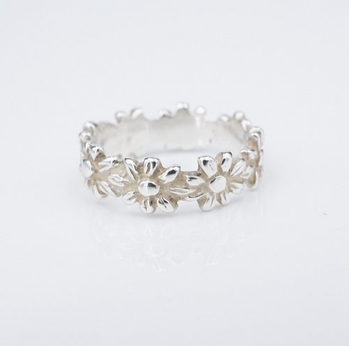 James Avery Margarita Band Ring Sterling Silver Size 6 Vintage Daisy RS3601