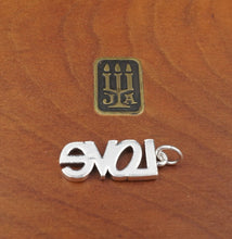 James Avery Love Charm Sterling Silver Block Letter Word Retired CHS1992