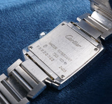 Cartier Tank 18k White Gold Diamond Watch 6" 20mm Quartz 2403 W1053