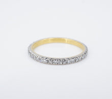 Platinum 24k Gold Diamond Eternity Band Ring Erstwhile Zephyr Sz 5.5 RG4366