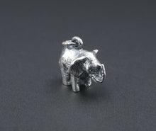 James Avery Elephant Charm Sterling Silver 5/8" 3D HTF Rare Retired CHS1483