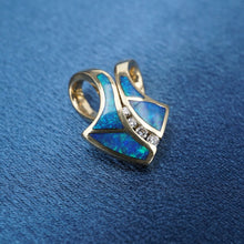 14k Black Opal Diamond Pendant Yellow Gold Statement 0.75" Freeform PG1836