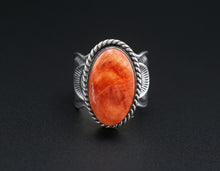 Navajo Red Coral Ring Sterling Silver Size 6.5 Sunshine Reeves RS3581