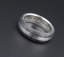 David Yurman Forged Carbon Sterling Silver Band Ring w/Box 8mm Designer RS3505