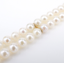 Classic JKa 14K Yellow Gold Double Strand Pearl Bracelet 7" 5.5mm J. Kohle BG853