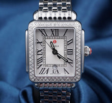 Michelle Deco Madison Mid Stainless Diamond Watch 29mm with Box W974