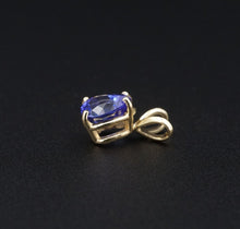 14k Yellow Gold 1.25ct Natural Tanzanite Solitaire Pear Cut Pendant PG1786