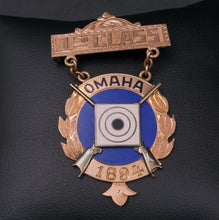 Victorian 14k Enamel 1st Class Marksman Award EIC Rifle Badge US Army 1894 M282