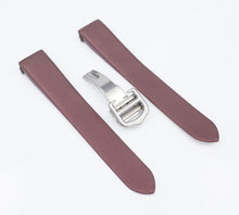 Cartier Roadster Ladies Burgundy Satin Deployment Strap 16mm w/ Buckle W889
