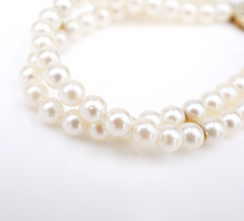 Classic JKa 14K Yellow Gold Double Strand Pearl Bracelet 7" 5.5mm J. Kohle BG853