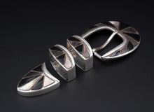 Black Onyx Inlay BG Mudd Sterling Silver Buckle Ranger 4pc Set Santa Fe 1" M1718