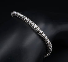 Classic 14k White Gold 2 carat Natural Diamond Tennis Bracelet 6.25" BG769