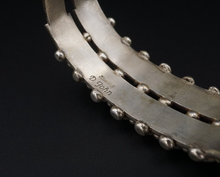 Navajo Turquoise Cuff Bracelet Sterling Silver Dennison John 7" BS2954