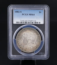 1882-S Morgan $1 Dollar Silver Dollar Coin PCGS MS64 BU Rim Toned CN468