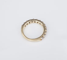 Helzberg 14k Yellow Gold 1ct Diamond Half Eternity Band Ring Size 6 RG3436