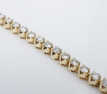 14k Diamond Tennis Bracelet 4 carat Yellow Gold 6.5" Free Shipping BG846