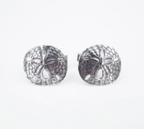 James Avery Sand Dollar Cuff Links Sterling Silver 0.8