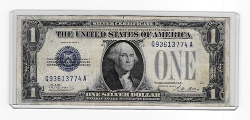 1928-A Silver Certificate $1 Note Funny Back One Dollar CN651