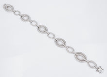 Diamond Tennis Bracelet 14k White Gold 4 carats Pave Statement 7" Natural BG791