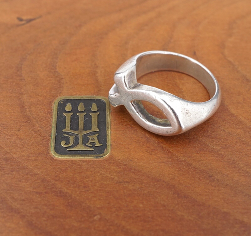 James Avery Ichthus Fish Ring Sterling Silver Size 7 Faith Retired RS3408