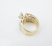 3ct Diamond Wide Marquise Band Ring 14k Yellow Gold Size 5.5 CO1142
