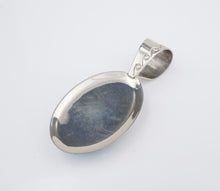 Jay King Blue Turquoise Sterling Silver Pendant 2.4" DTR Mine Finds PS2098