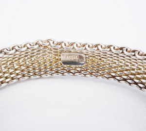 Tiffany & Co Somerset Mesh Bracelet 7.5" Sterling Silver Large BS2940