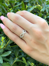 Tiffany & Co. Diamond Infinity Band Ring Platinum 1.6 mm Size 6 w/ Box RG4304