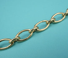 Tiffany & Co. 18k Yellow Gold Clasping Link Charm Bracelet 7.25" 7mm BG944
