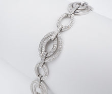 Diamond Tennis Bracelet 14k White Gold 4 carats Pave Statement 7" Natural BG791