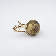 Antique 14k Yellow Gold & Gold Fill GF Pitcher Pendant Charm 1.2" PG1775